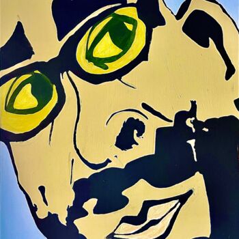 Peinture intitulée "Autoportrait..." par Joel Montemagni (JOMO), Œuvre d'art originale, Acrylique Monté sur Châssis en bois