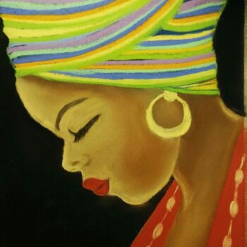 Painting titled ""Покорная и гордая"" by Liubov Usova, Original Artwork, Pastel