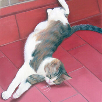 Pintura titulada "Cric, siesta a la t…" por Josep Maria Fontanet Sureda, Obra de arte original, Oleo