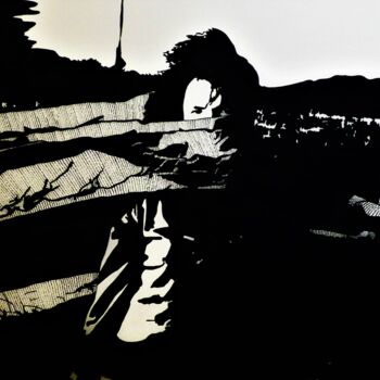 Drawing titled "Déchirée - 1-" by Camille Escudero, Original Artwork, Ink