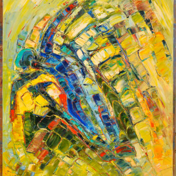 Malerei mit dem Titel "l incarnation" von Frederic Servian, Original-Kunstwerk, Öl