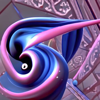 Digital Arts με τίτλο "The chaotic thorn" από Bachir Reddioui, Αυθεντικά έργα τέχνης, Ψηφιακή ζωγραφική