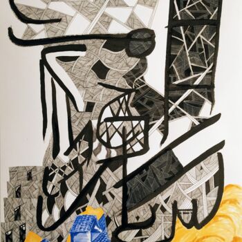 Drawing titled "Edo 3.0" by Sabrina Timsit, Original Artwork, Ink