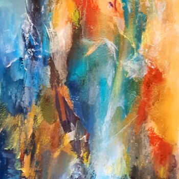 Peinture intitulée "Mystère" par Danielle Dunevon, Œuvre d'art originale, Acrylique