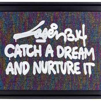 纺织艺术 标题为“Catch A Dream And N…” 由Laser 3.14, 原创艺术品, 刺绣