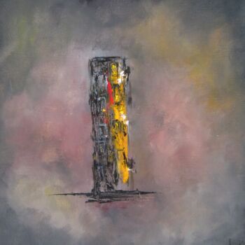 Painting titled "Tour Luma, ma cousi…" by Jackie G., Original Artwork, Oil Mounted on Wood Stretcher frame