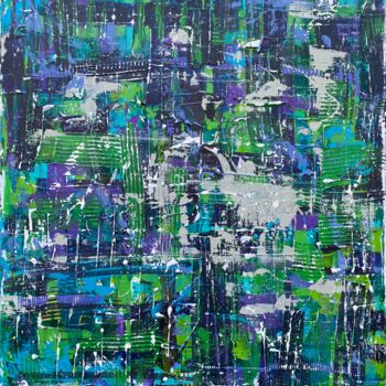 Malerei mit dem Titel "Aquasphere" von Andreas Angleitner, Original-Kunstwerk, Acryl