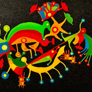 Pittura intitolato "DINAMISMO" da Massimo Zerbini, Opera d'arte originale, Acrilico