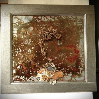 Painting titled "Crescendo" by Kalizae, Original Artwork, Oil Mounted on Wood Stretcher frame
