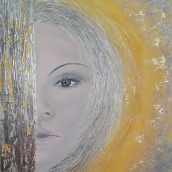 Pittura intitolato "Part of the whole 2…" da Alla Kosteleckaya, Opera d'arte originale, Acrilico Montato su Telaio per barel…