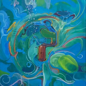 Painting titled "Stardust" by Stephane Javelle, Original Artwork, Acrylic