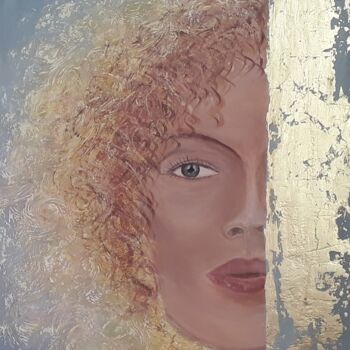 Pittura intitolato "Part of the whole 1…" da Alla Kosteleckaya, Opera d'arte originale, Acrilico Montato su Telaio per barel…