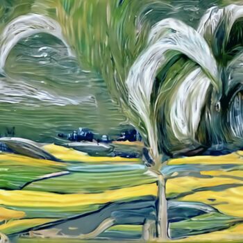 Digital Arts titled "The wilderness" by Bachir Reddioui, Original Artwork, Digital Painting