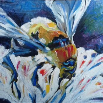 Pittura intitolato "Big Bumblebee" da Stan Bigda, Opera d'arte originale, Acrilico