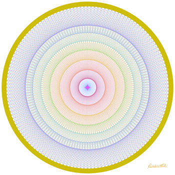 Arts numériques intitulée "Création" par Carlo Ravedoni, Œuvre d'art originale, Peinture numérique Monté sur Châssis en bois