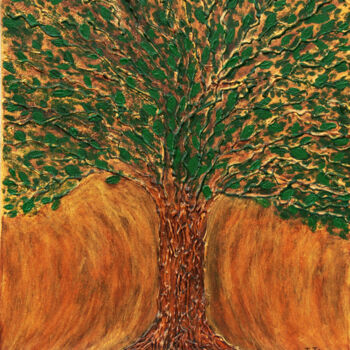 绘画 标题为“"The Tree of Life"” 由Tetiana Teresh, 原创艺术品, 丙烯