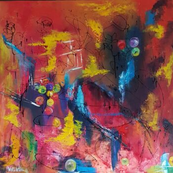 Peinture intitulée "Automne" par Béatrice Van Ez-Le Perru, Œuvre d'art originale, Huile
