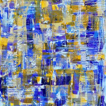 Malerei mit dem Titel "The Labyrinth of Joy" von Andreas Angleitner, Original-Kunstwerk, Acryl