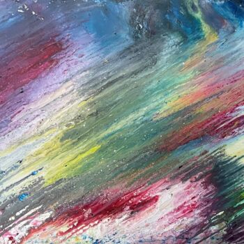 Painting titled "Give me all your lo…" by Tiny De Bruin, Original Artwork, Acrylic Mounted on Wood Panel