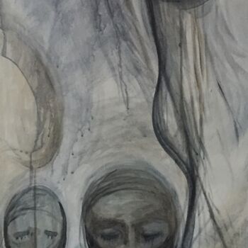 Malerei mit dem Titel "Ophelia" von Elizabeth Hefty-Khoury, Original-Kunstwerk, Acryl Auf Holzplatte montiert