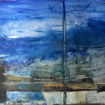 Peinture intitulée "LA SEINE 2" par Pjc, Œuvre d'art originale, Huile Monté sur Châssis en bois