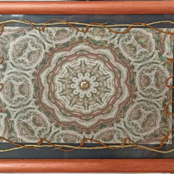 Textile Art με τίτλο "Kaléidoscope brodé…" από Léa Coutureau, Αυθεντικά έργα τέχνης, Κέντημα