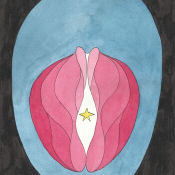 Dessin intitulée "Head II" par Sandro Cocco, Œuvre d'art originale, Aquarelle