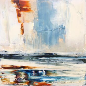 Pintura titulada "À marée basse" por Dam Domido, Obra de arte original, Oleo Montado en Bastidor de camilla de madera