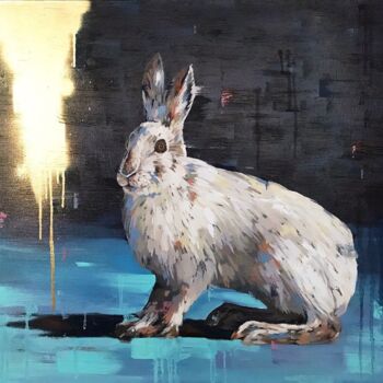 Schilderij getiteld "Mysterious glow and…" door Nadya Mamonova, Origineel Kunstwerk, Olie