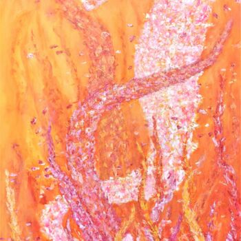 Malerei mit dem Titel "Hippocampus" von Luís Bastos, Original-Kunstwerk, Acryl Auf Keilrahmen aus Holz montiert