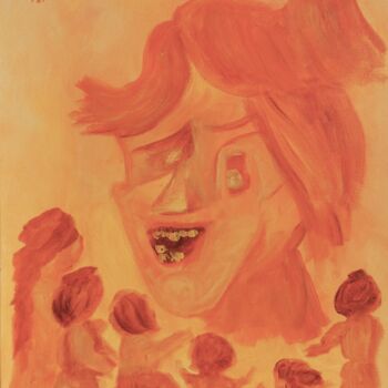 Pintura intitulada "Unidentified Love" por Luís Bastos, Obras de arte originais, Acrílico Montado em Armação em madeira