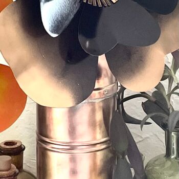 Design titled "Lampe fleur LE GRIL…" by Joel Carpentier (Ambiance d'Antan), Original Artwork, Luminaire