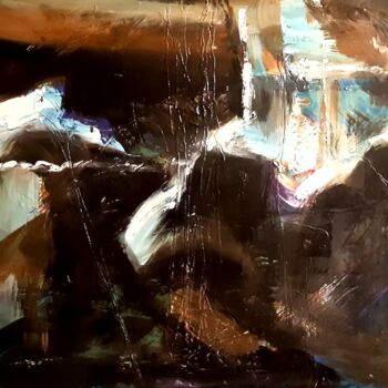 Pittura intitolato "Дорога обратно" da Tatyana Zakharova, Opera d'arte originale, Acrilico