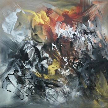 Painting titled "Sometimes I Dream" by Paresh Nrshinga F R S A, Original Artwork, Acrylic Mounted on Wood Stretcher frame