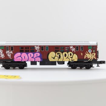雕塑 标题为“NYC Brown Train” 由Cope2, 原创艺术品, 金属
