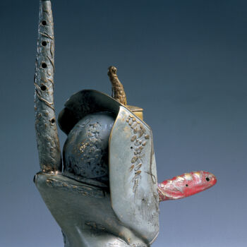 Sculpture titled "TEAPOT 09" by Philipp Rukavishnikov, Original Artwork, Bronze