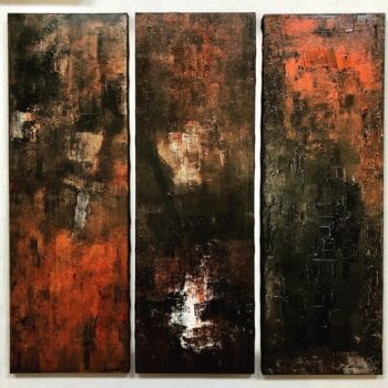 Painting titled "Harmonie abstraite" by Hervé Souffi, Original Artwork, Acrylic