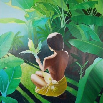 绘画 标题为“Tropical Forest” 由Sofia Nikolaou, 原创艺术品, 丙烯