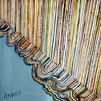 Peinture intitulée "CURTAIN RAISER" par Yes, Œuvre d'art originale, Acrylique