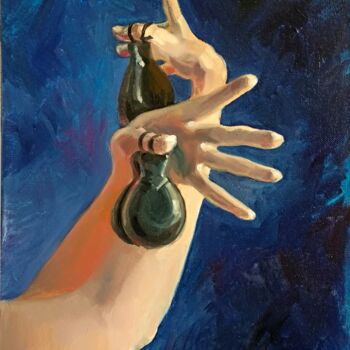 제목이 "Hands with castanets"인 미술작품 Margo Miro로, 원작, 기름