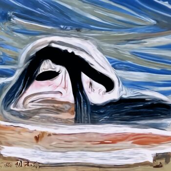 Arte digitale intitolato "Weird Sea Creature." da Bachir Reddioui, Opera d'arte originale, Pittura digitale