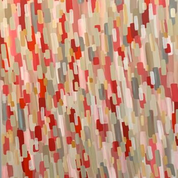 Pittura intitolato "Sakura …" da Caroline Montigneaux, Opera d'arte originale, Acrilico Montato su Telaio per barella in leg…