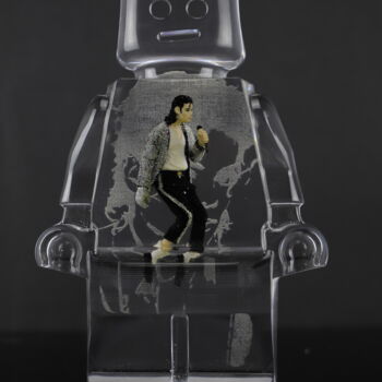 Sculpture titled "ROBOCLUSION MICHAEL…" by Vincent Sabatier (VerSus), Original Artwork, Resin