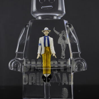 Sculpture titled "ROBOCLUSION MICHAEL…" by Vincent Sabatier (VerSus), Original Artwork, Resin