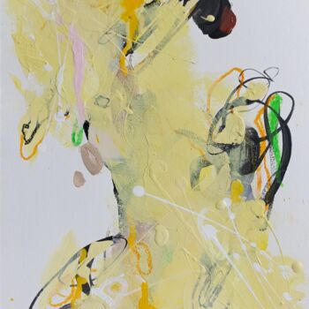 Painting titled "Happy With You II" by Tetiana Mokrik, Original Artwork, Acrylic