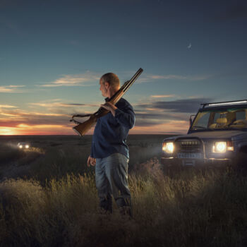 Fotografie getiteld "The Man with the Gun" door Dmitry Ersler, Origineel Kunstwerk, Digitale fotografie