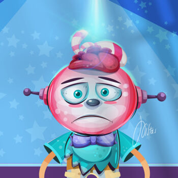 Digital Arts titled "NFT Avatar 06" by Xristastavrou, Original Artwork, Digital Painting