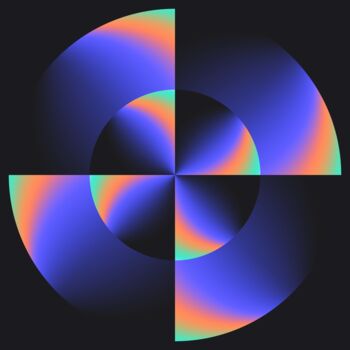 数字艺术 标题为“Cross spinning circ…” 由Gottlib Rozov-Severskiy, 原创艺术品, 2D数字工作