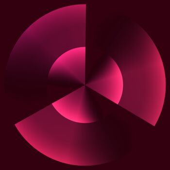 数字艺术 标题为“Pink Spinning Circl…” 由Gottlib Rozov-Severskiy, 原创艺术品, 2D数字工作