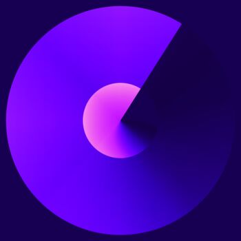 Digital Arts titled "Vinyl Purple Spinni…" by Gottlib Rozov-Severskiy, Original Artwork, 2D Digital Work